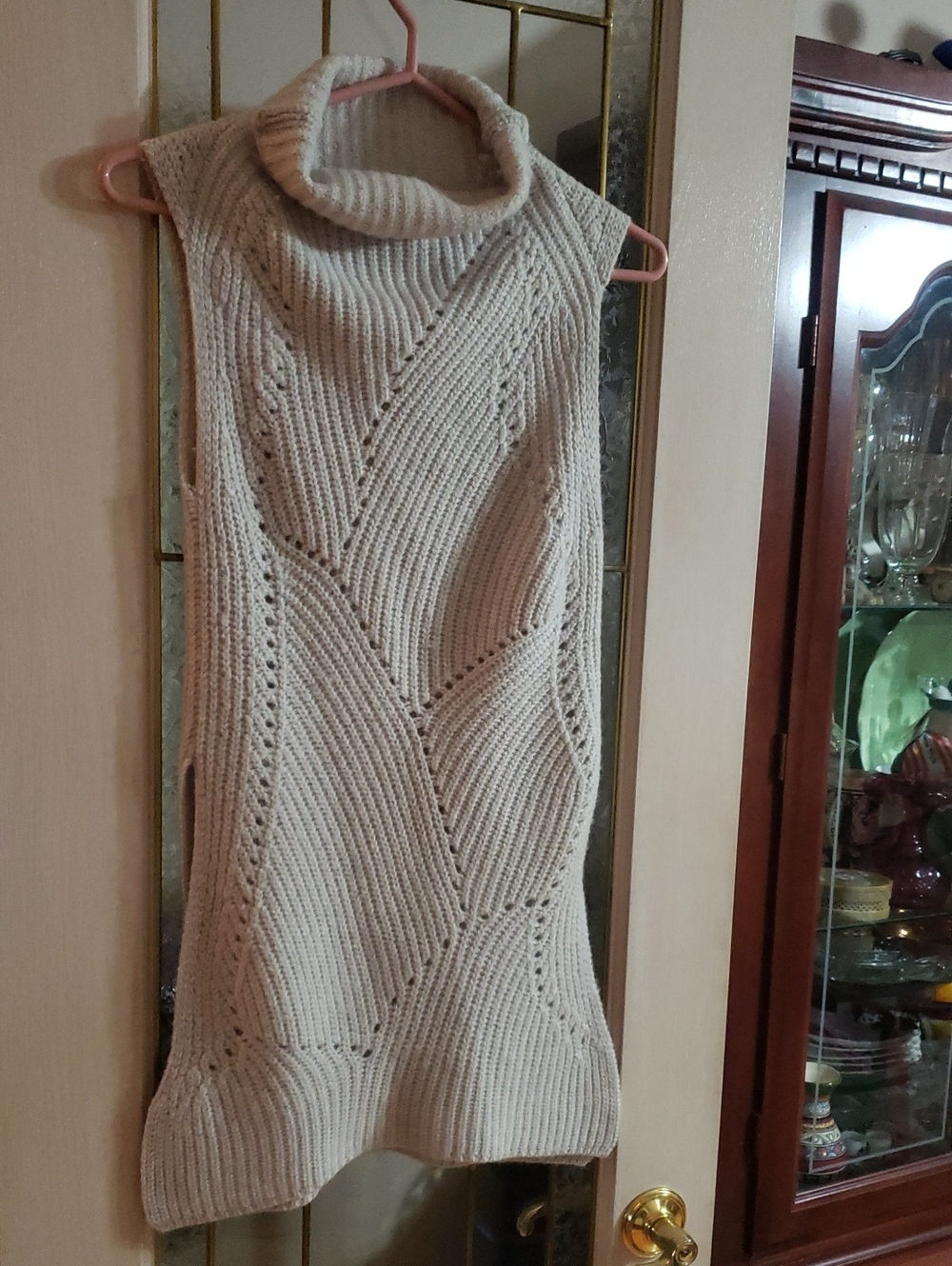 Wilfred Women Taupe Turtleneck Sleeveless Sweater Vest Sz XS